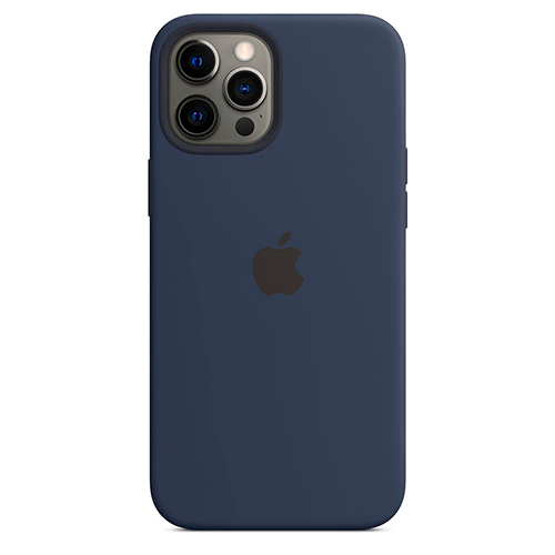 Apple de silicona con para iPhone 12 Pro Max - Azul marino oscuro - Apple en Argentina